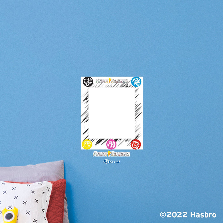 Power Rangers - Zords - Dry Erase - Official Hasbro - Reusable Vinyl Wall Decal