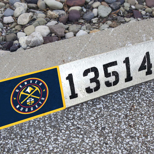 Denver Nuggets: Address Block Logo - Officially Licensed NBA Outdoor Graphic