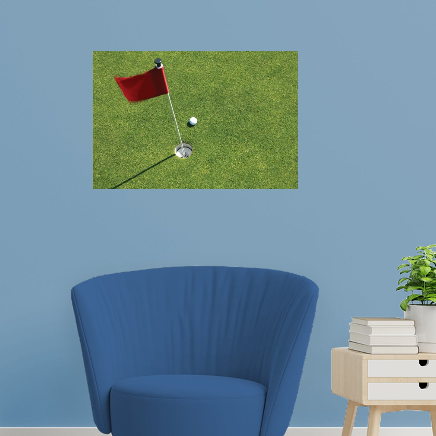 Golf: Ball Poster        -   Removable     Adhesive Decal
