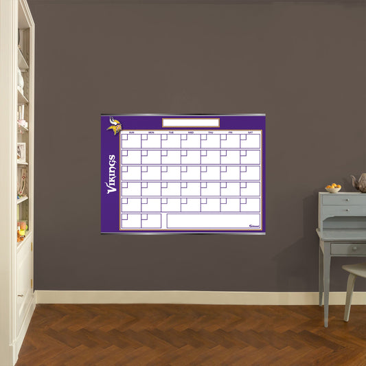 Minnesota Vikings: Dry Erase Calendar - Officially Licensed NFL Removable Adhesive Decal
