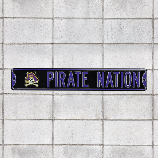 East Carolina Pirates: Pirate Nation - Officially Licensed Metal Street Sign