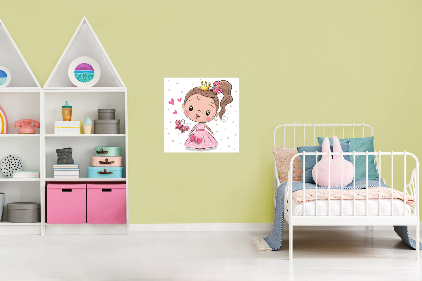 Nursery Princess:  Butterfly Mural        -   Removable Wall   Adhesive Decal