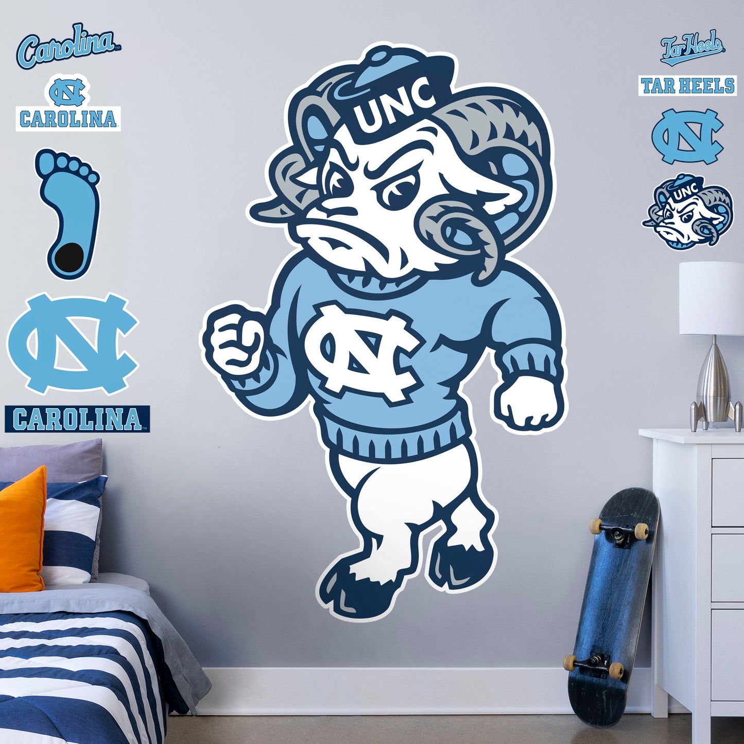 Life-Size Mascot + 11 Decals (45"W x 71"H)