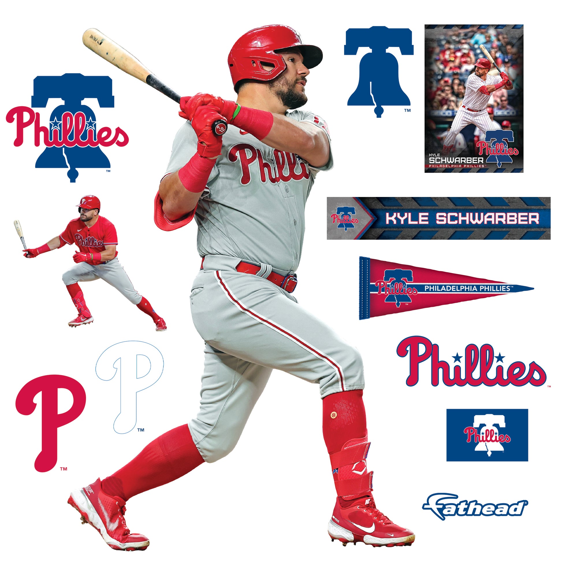 Philadelphia Phillies: Kyle Schwarber 2022 - Officially Licensed MLB  Removable Adhesive Decal