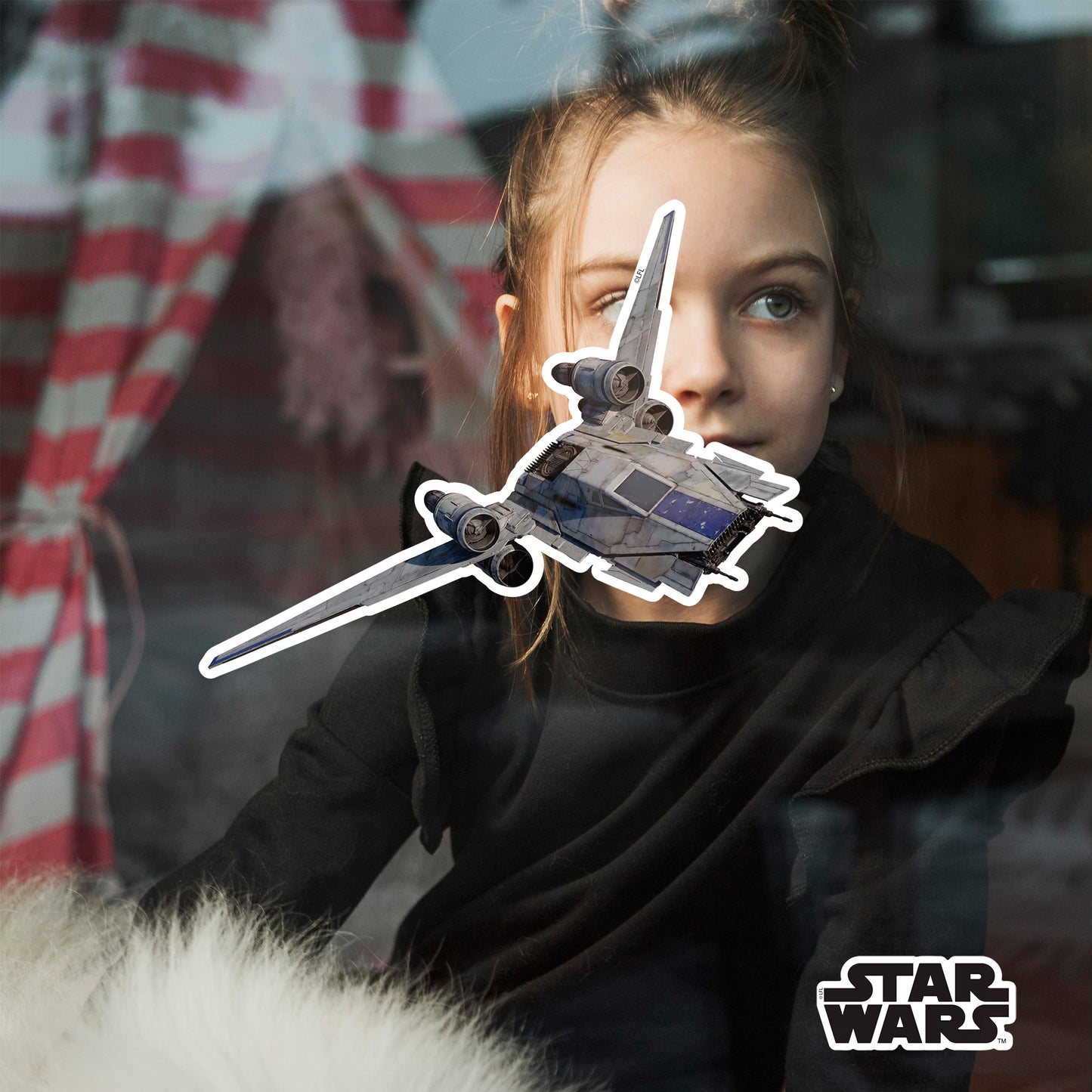 U-Wing_open Window Clings - Officially Licensed Star Wars Removable Window Static Decal