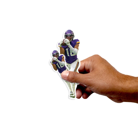 Sheet of 5 -Minnesota Vikings: Justin Jefferson  Player MINIS        - Officially Licensed NFL Removable     Adhesive Decal