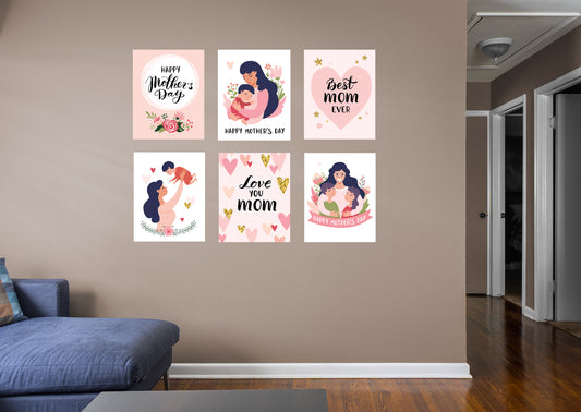 Mother's Day Mother and Kids Collection  -  Removable Wall Decal