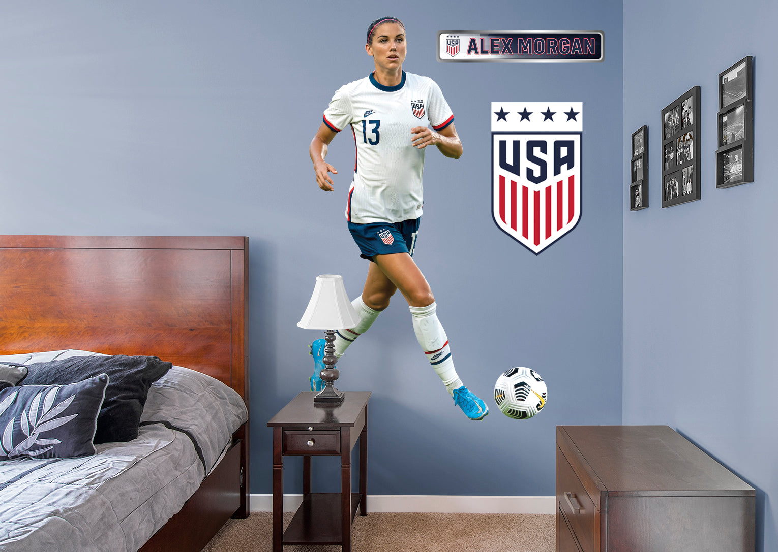 Alex Morgan Jersey Graphic Icon - Officially Licensed USWNT Removable  Adhesive Decal