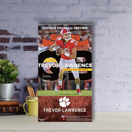 Clemson Tigers: Trevor Lawrence August 2019 Sports Illustrated Cover  Mini   Cardstock Cutout  - Officially Licensed NCAA    Stand Out