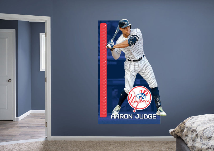 Aaron Judge - Growth Chart - Official MLB - New York Yankees - Reusable Vinyl Wall Decal