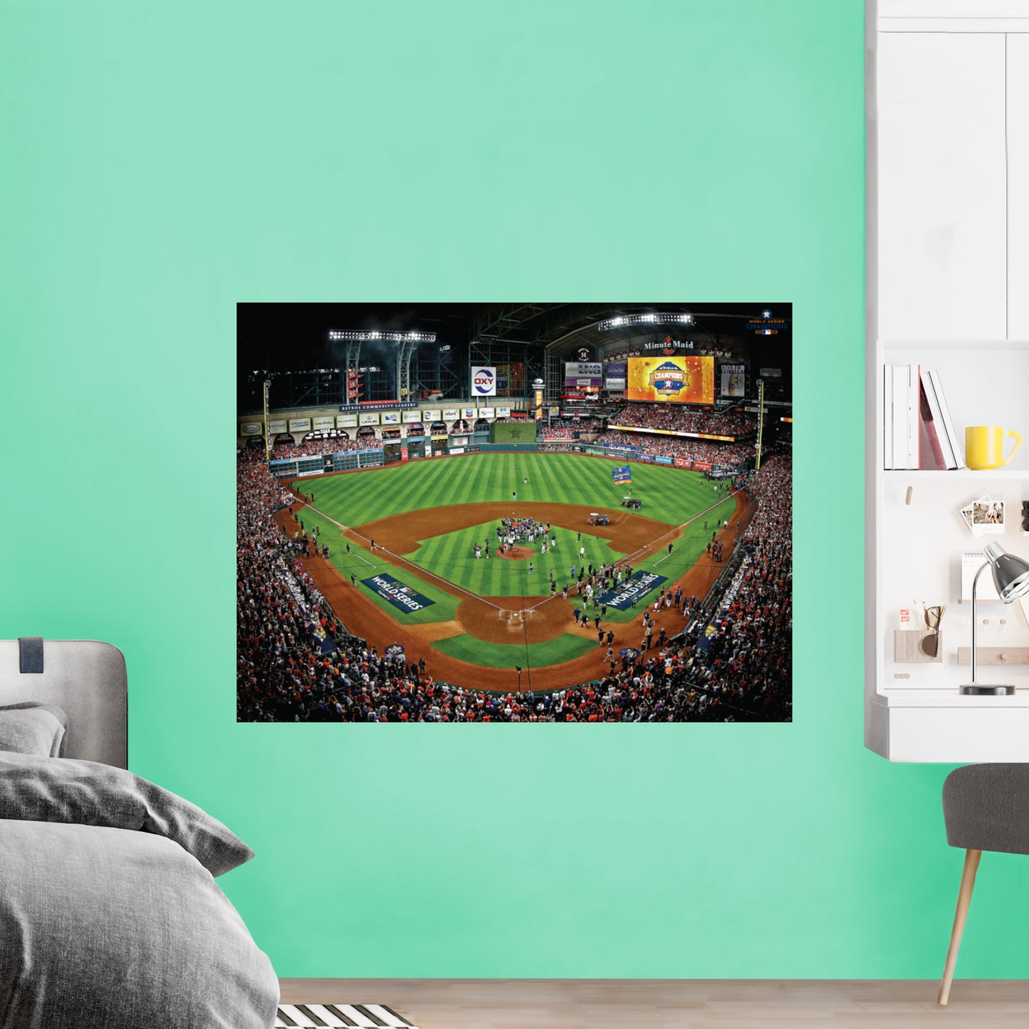 Houston Astros: 2022 World Series Stadium Wide Shot Poster - Officially Licensed MLB Removable Adhesive Decal