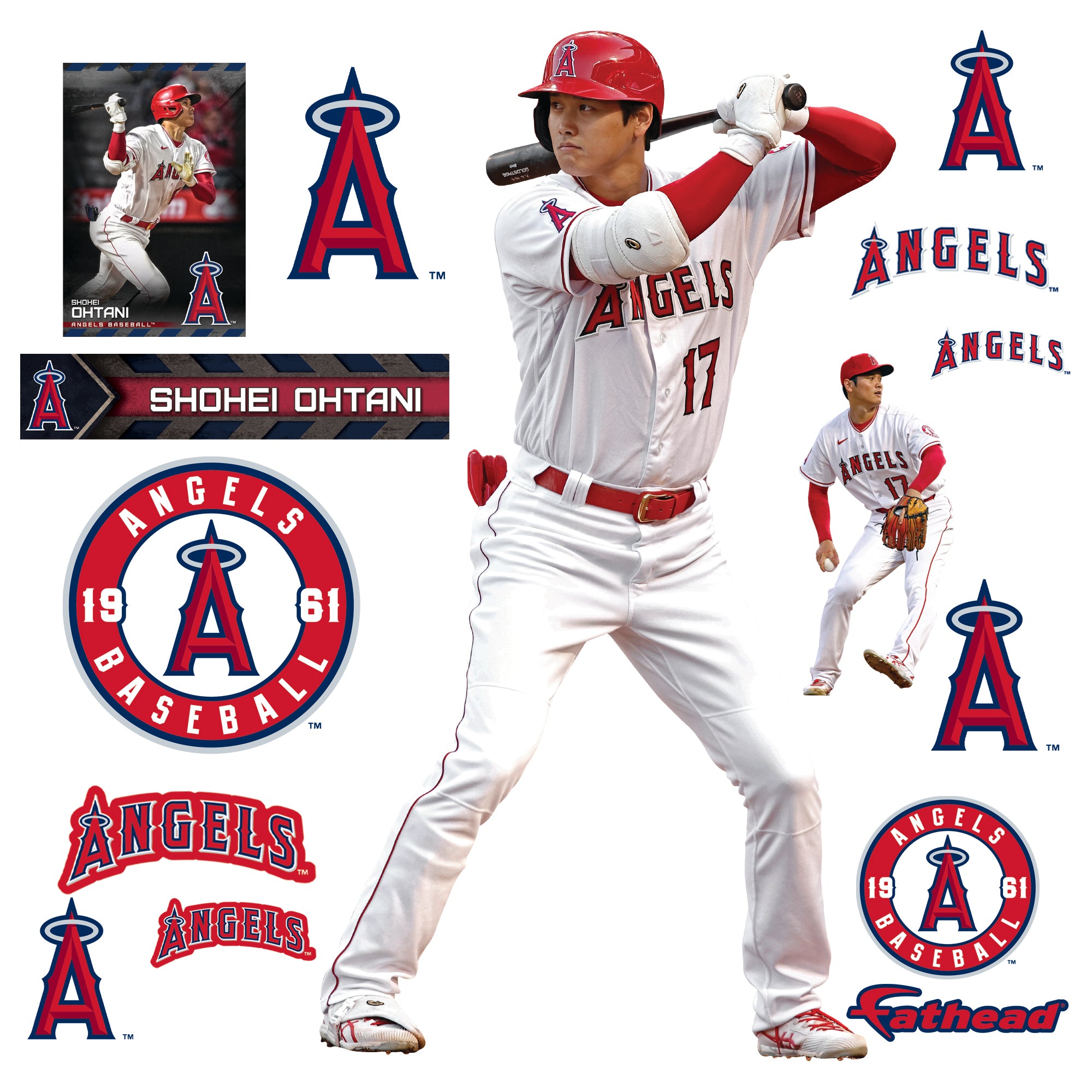 Los Angeles Angels: Shohei Ohtani - Officially Licensed MLB Removable  Adhesive Decal