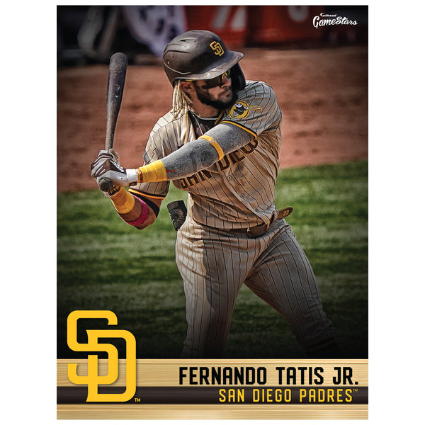 San Diego Padres: Fernando Tatis Jr. 2021 Camo - MLB Removable Wall Adhesive Wall Decal Life-Size Athlete +2 Wall Decals 50W x 78H