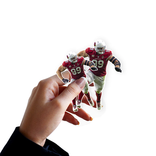 Arizona Cardinals: J.J. Watt 2022 Minis        - Officially Licensed NFL Removable     Adhesive Decal