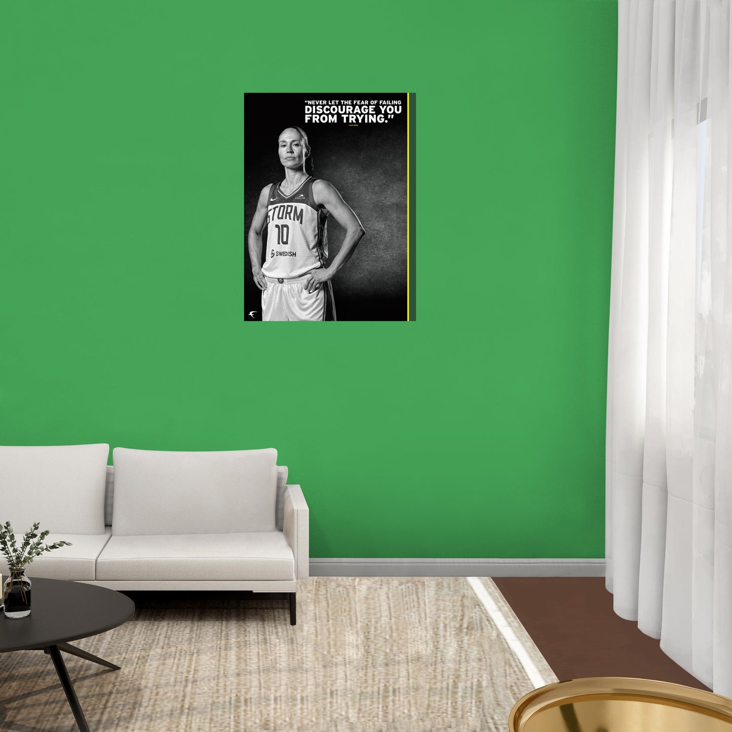 Seattle Storm: Sue Bird Inspirational Poster - Officially Licensed WNBA Removable Adhesive Decal