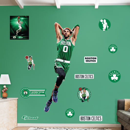 Boston Celtics: Jayson Tatum 2022 Dunk        - Officially Licensed NBA Removable     Adhesive Decal
