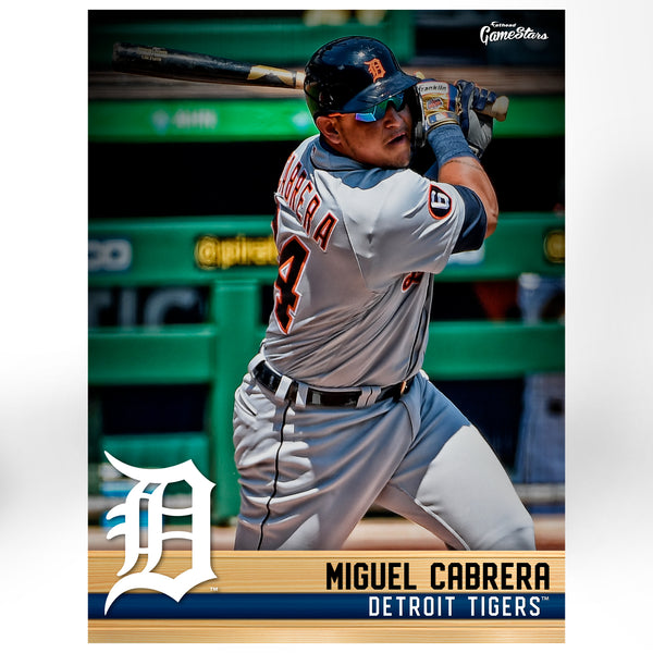 Detroit Tigers: Miguel Cabrera 2021 GameStar - MLB Removable Wall Adhesive Wall Decal Giant 36W x 48H