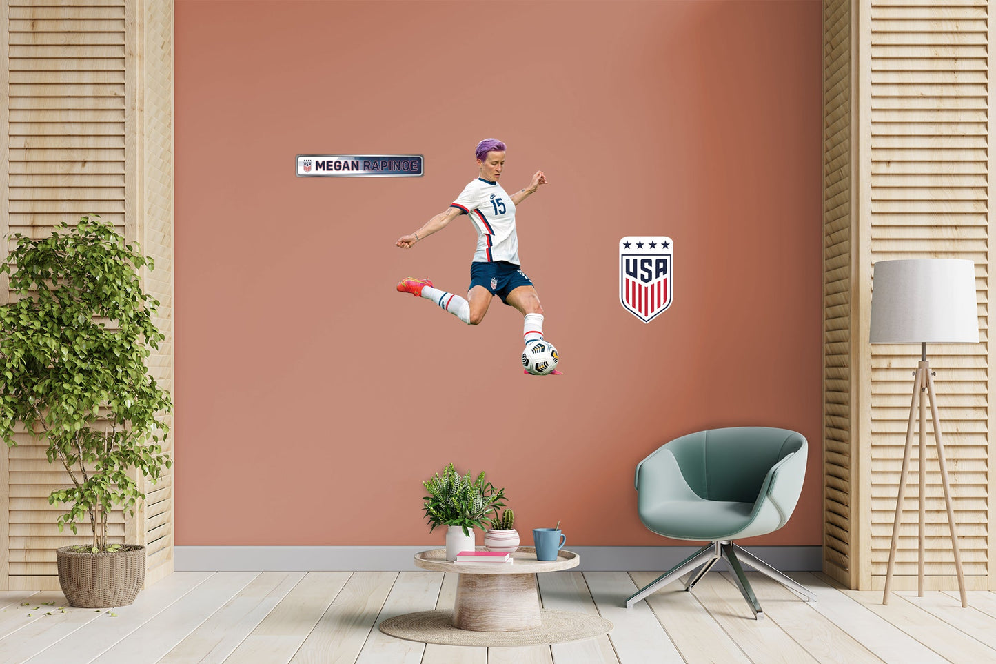 Megan Rapinoe - Officially Licensed US Soccer Removable Adhesive Decal