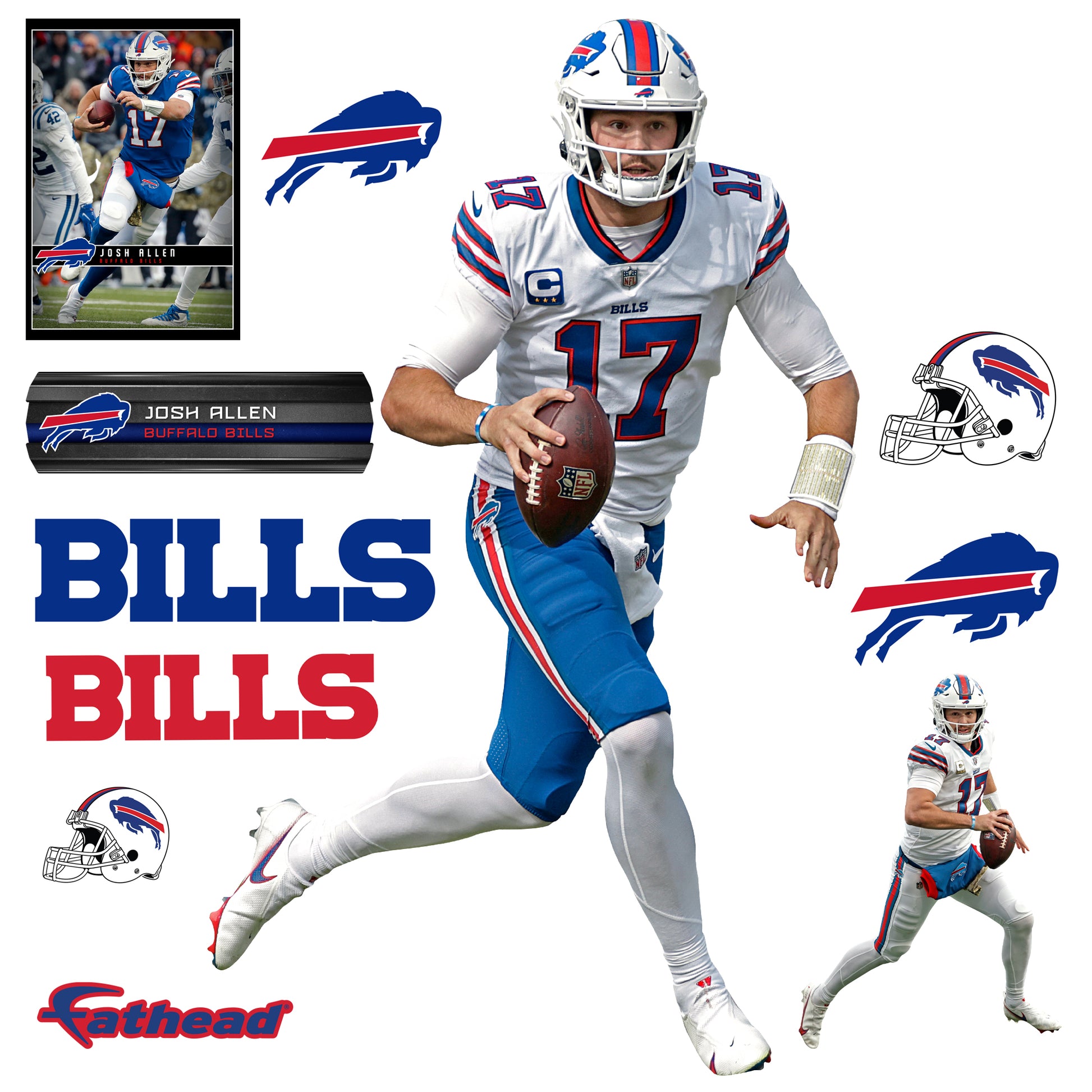 Buffalo Bills: Josh Allen 2021 - Officially Licensed NFL Removable Adhesive  Decal