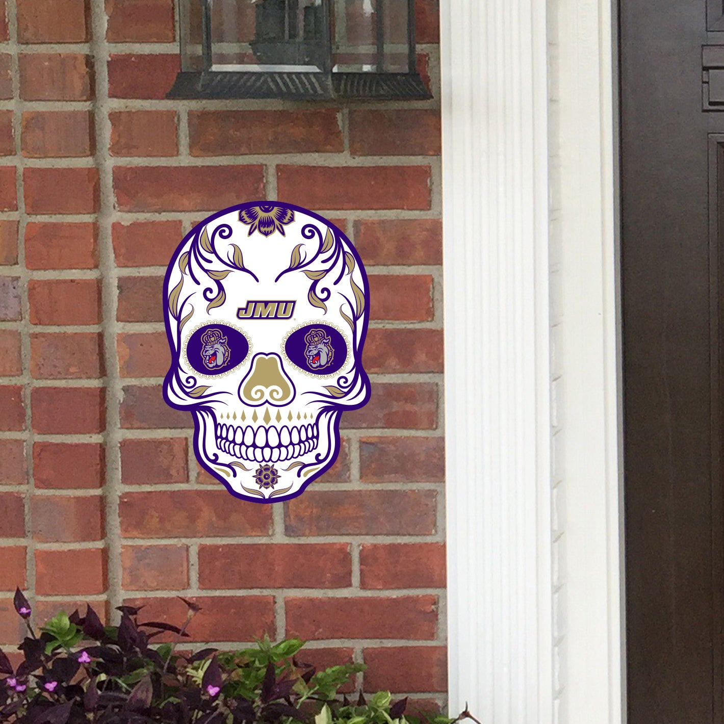 James Madison Dukes:  2022 Outdoor Skull        - Officially Licensed NCAA    Outdoor Graphic