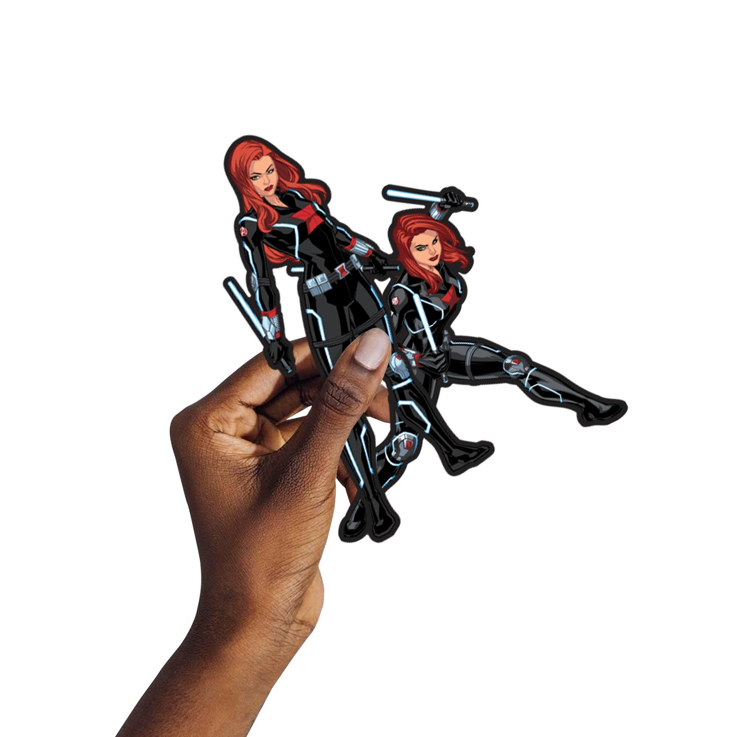 Sheet of 5 -Avengers: BLACK WIDOW Minis        - Officially Licensed Marvel Removable    Adhesive Decal
