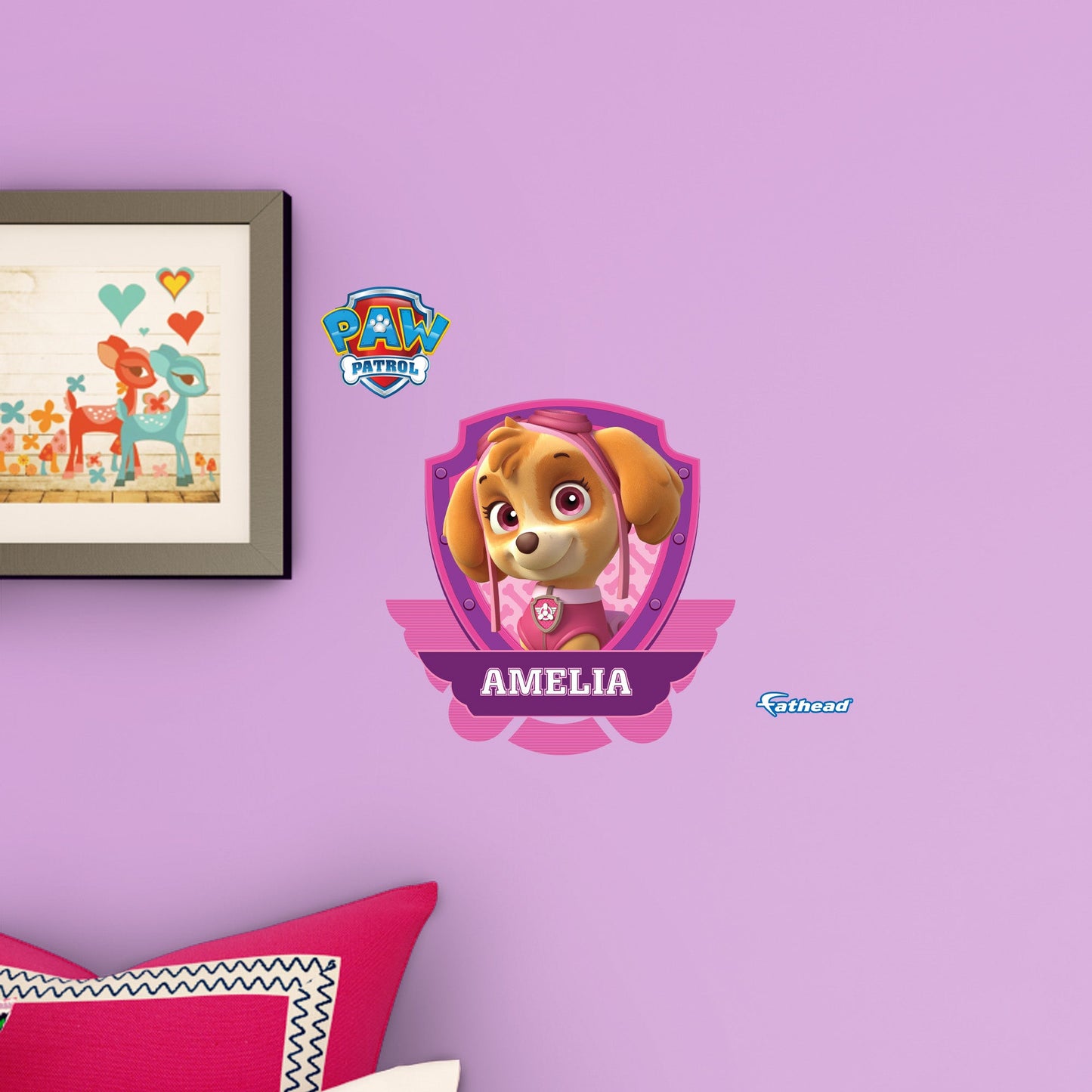 Paw Patrol: Skye Personalized Name Icon - Officially Licensed Nickelodeon Removable Adhesive Decal