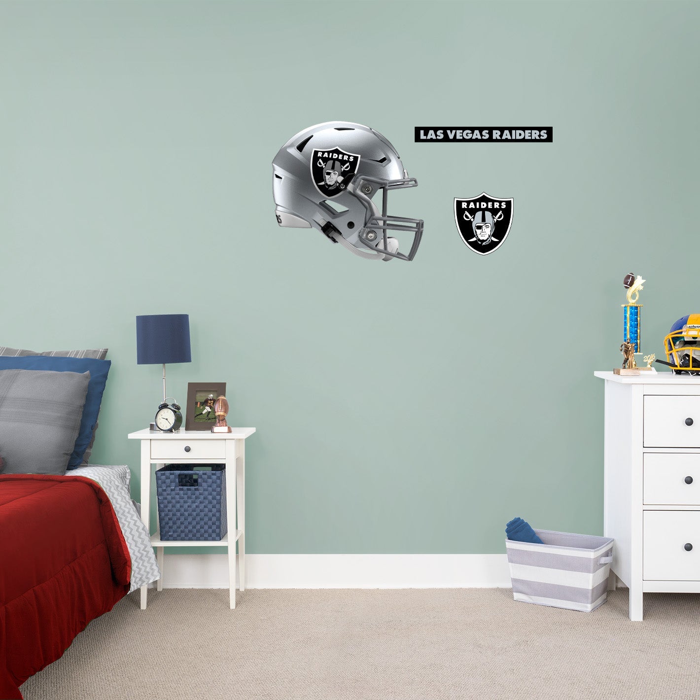 Las Vegas Raiders: Helmet - Officially Licensed NFL Removable Adhesive Decal
