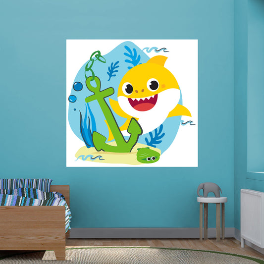Baby Shark:  Anchor Poster        - Officially Licensed Nickelodeon Removable     Adhesive Decal