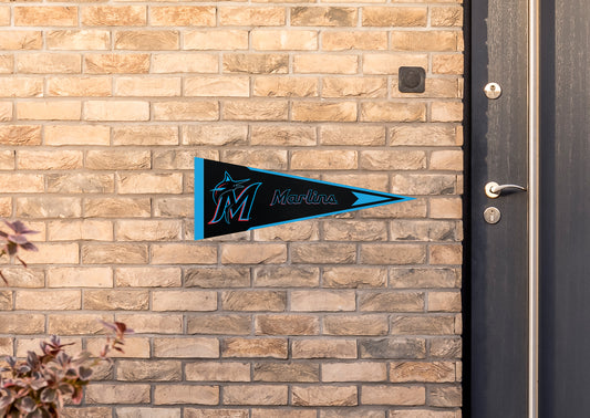 Miami Marlins:  Pennant        - Officially Licensed MLB    Outdoor Graphic