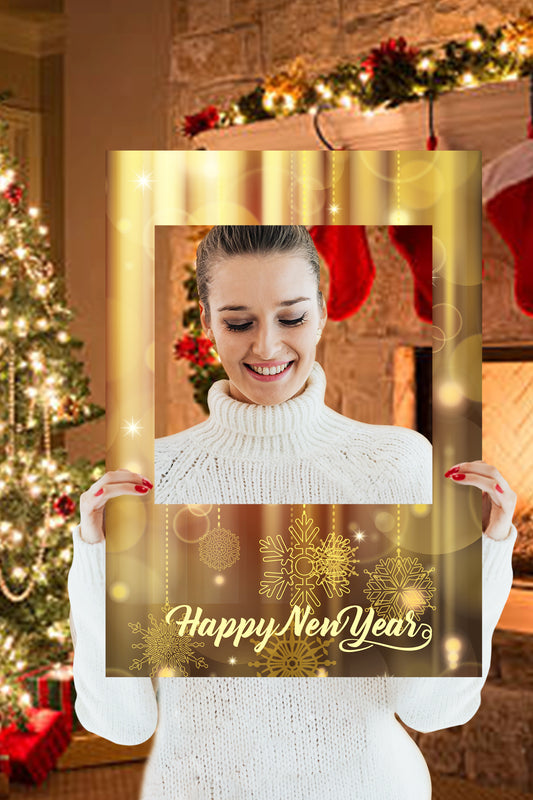New Year:  Golden Snowflakes Foam core        -      Picture Boards
