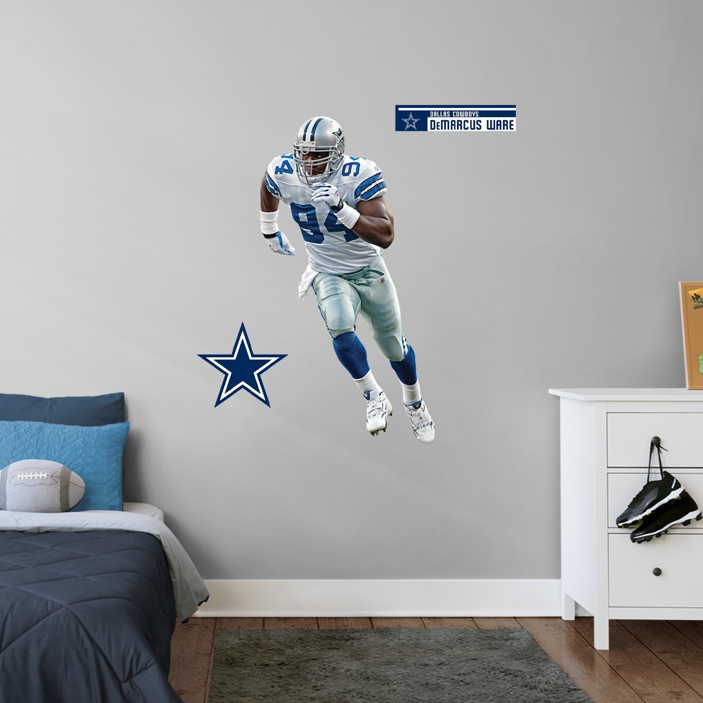 Dallas Cowboys: DeMarcus Ware Legend - Officially Licensed NFL Removable Adhesive Decal