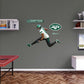New York Jets: Garrett Wilson Hurdle        - Officially Licensed NFL Removable     Adhesive Decal