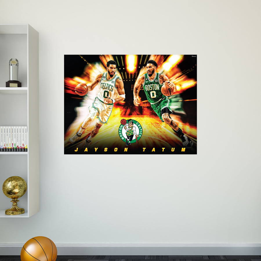 Jayson Tatum - Icon Series - Peel & Stick Poster - Official NBA - Boston Celtics - Reusable Vinyl Wall Decal