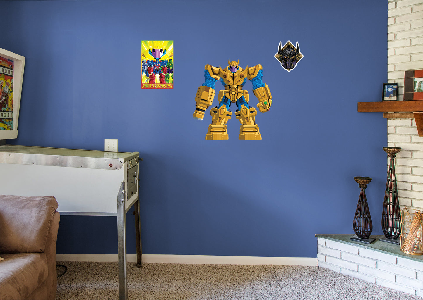 Avengers: Mech Strike:Thanos RealBig        - Officially Licensed Marvel Removable Wall   Adhesive Decal