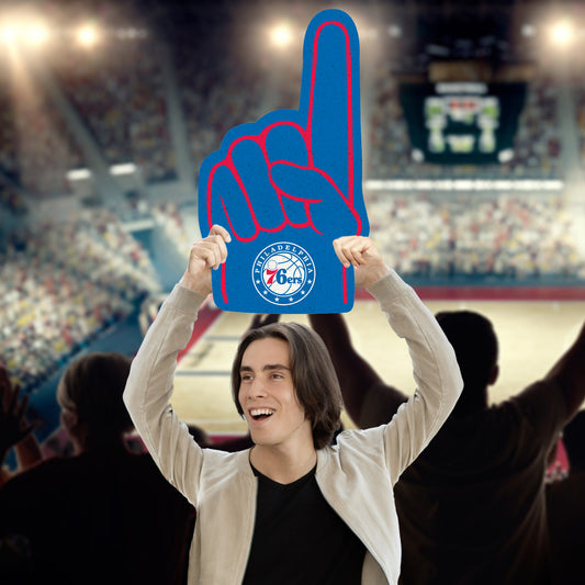 Philadelphia 76ers:  2022 Foamcore Foam Finger   Foam Core Cutout  - Officially Licensed NBA    Big Head