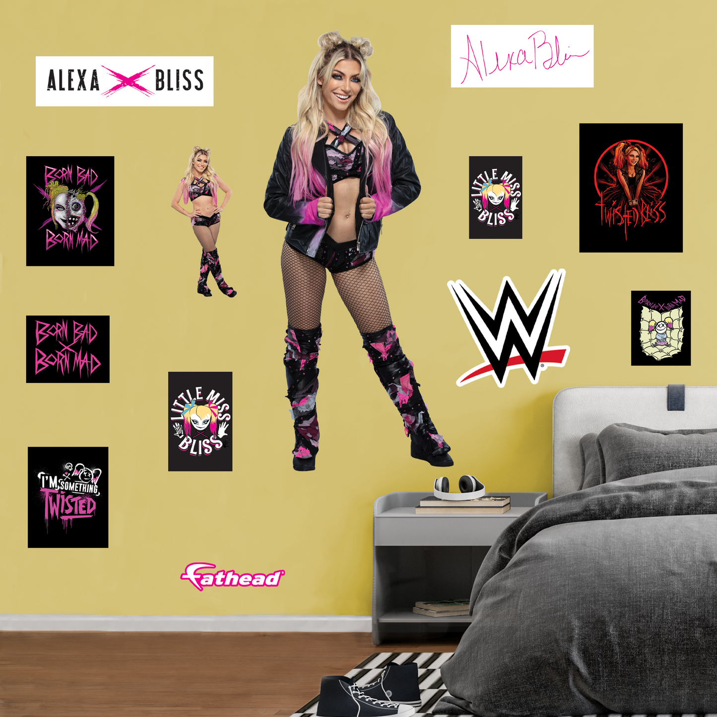 Alexa Bliss         - Officially Licensed WWE Removable     Adhesive Decal