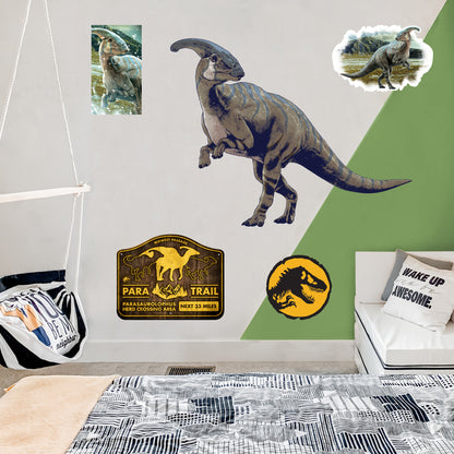 Jurassic World Dominion: Parasaurolophus RealBig - Officially Licensed NBC Universal Removable Adhesive Decal