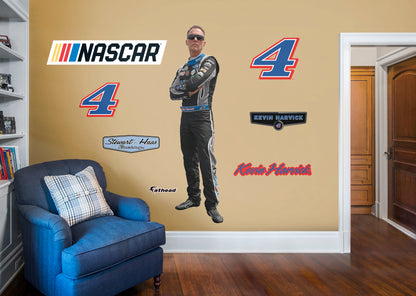 Kevin Harvick - RealBig Driver Collection - Official NASCAR - Reusable Vinyl Wall Decals