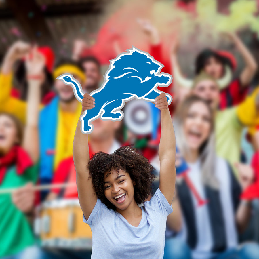 Logo - Big Head - Official NFL - Detroit Lions - Foam Core Cutout