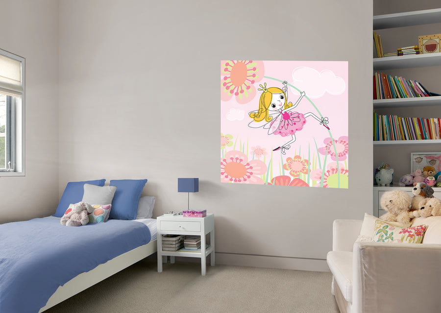 Nursery:  Flowers Mural        -   Removable Wall   Adhesive Decal