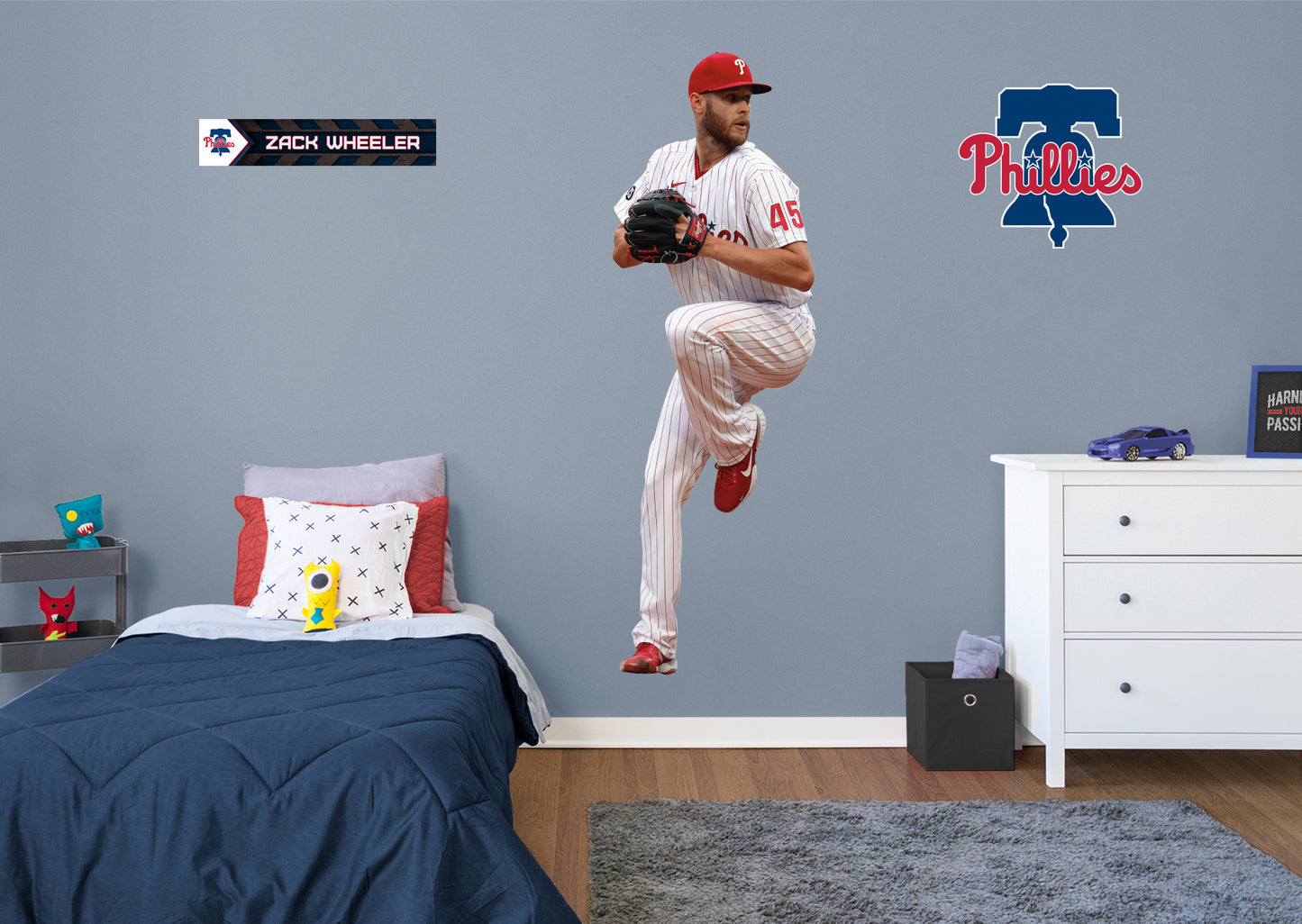 Philadelphia Phillies: Zack Wheeler 2021        - Officially Licensed MLB Removable     Adhesive Decal