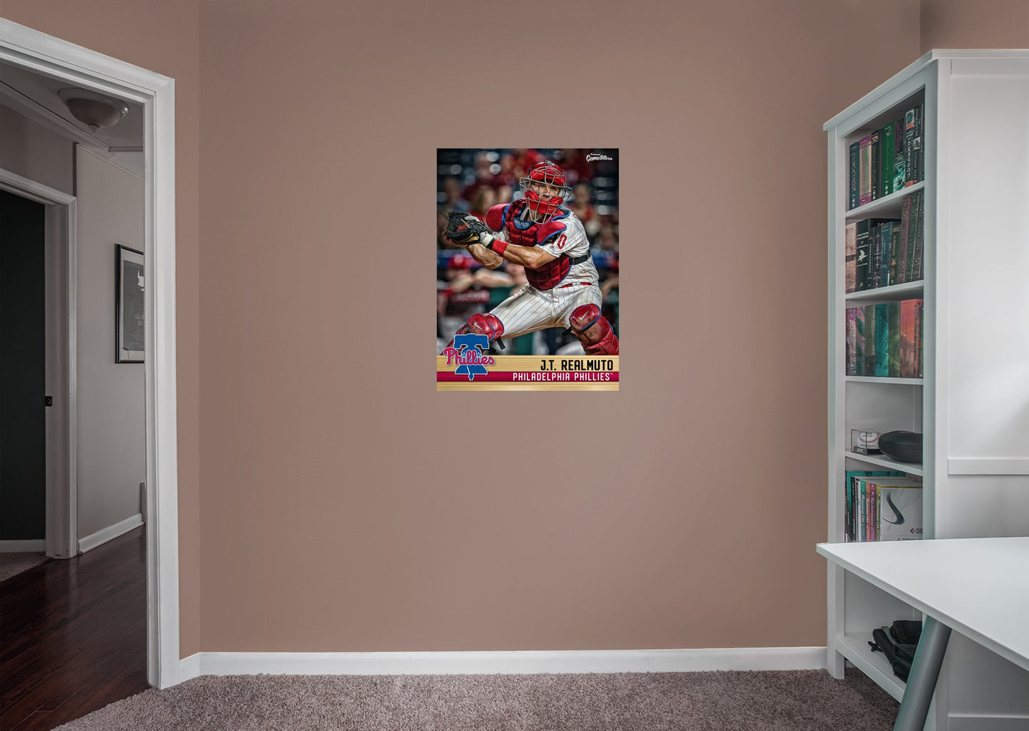 Philadelphia Phillies: J.T. Realmuto  GameStar        - Officially Licensed MLB Removable Wall   Adhesive Decal