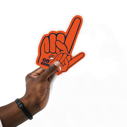 Denver Broncos:  2021 Foam Finger MINIS        - Officially Licensed NFL Removable     Adhesive Decal