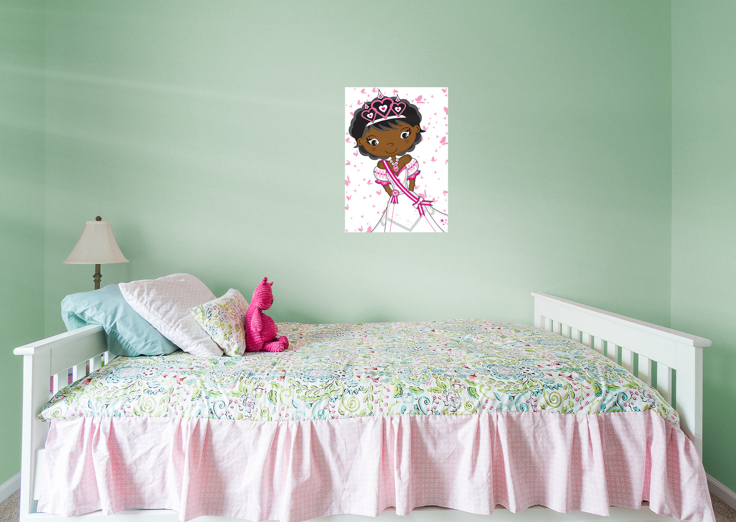 Nursery Princess:  White Dress Part 1 Mural        -   Removable Wall   Adhesive Decal