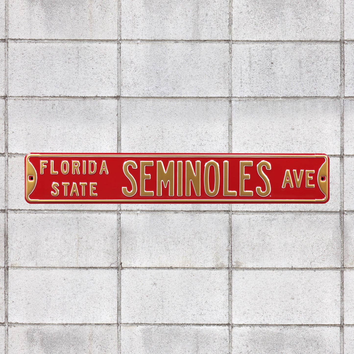 Florida State Seminoles: Florida State Seminoles Avenue (Burgandy) - Officially Licensed Metal Stree