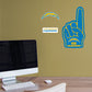 Los Angeles Chargers: Foam Finger - Officially Licensed NFL Removable Adhesive Decal