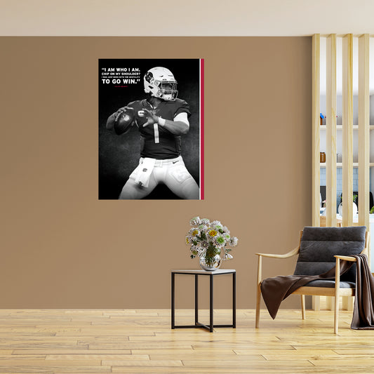 Arizona Cardinals: Kyler Murray  Inspirational Poster        - Officially Licensed NFL Removable     Adhesive Decal