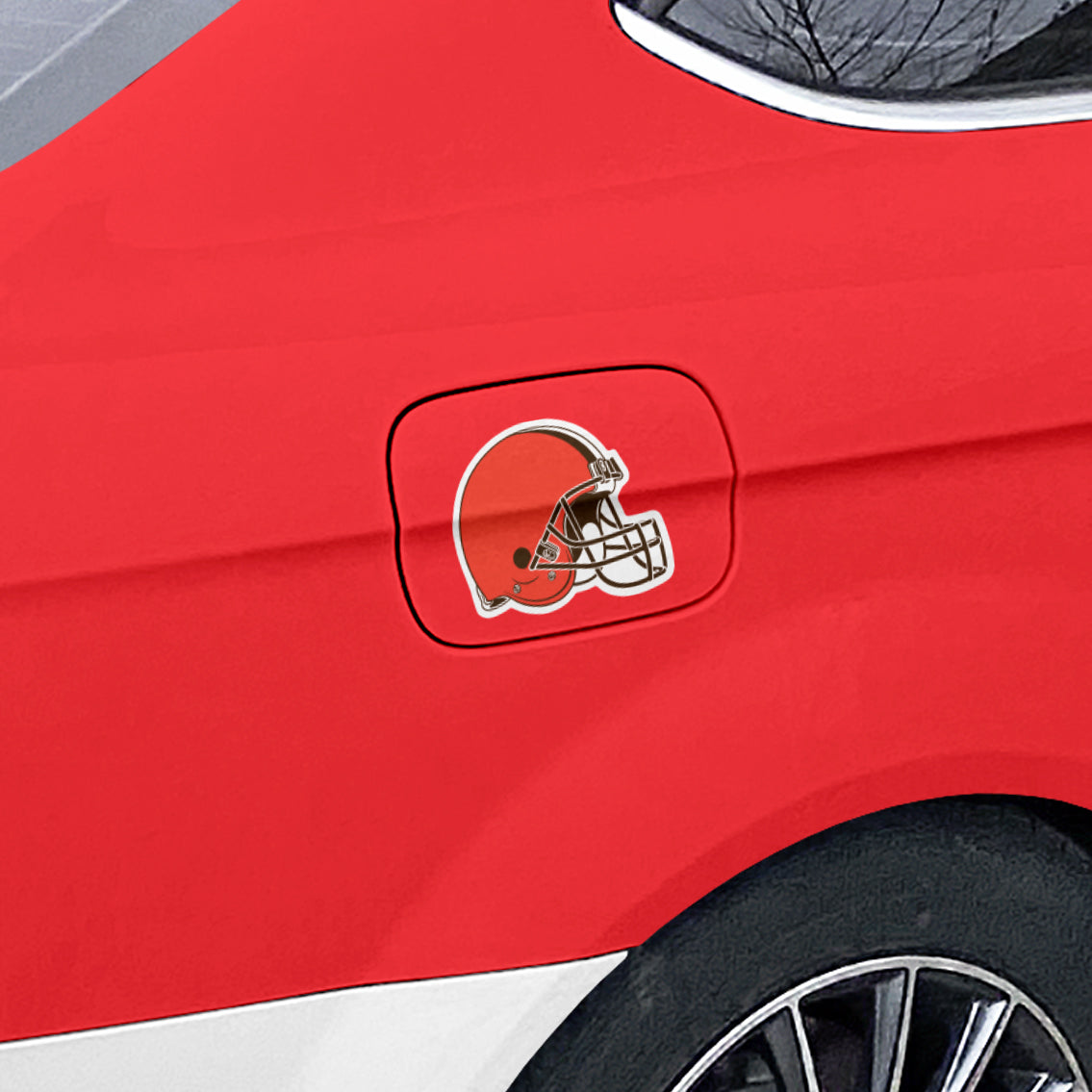 Cleveland Browns Elf Logo Helmet Magnet Cleveland Browns Football Die-cut  MAGNET