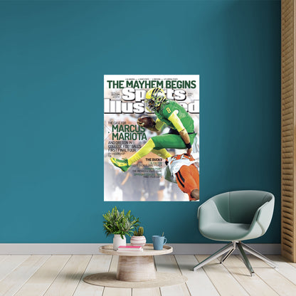 Oregon Ducks: Marcus Mariota December 2014 Sports Illustrated Cover        - Officially Licensed NCAA Removable     Adhesive Decal