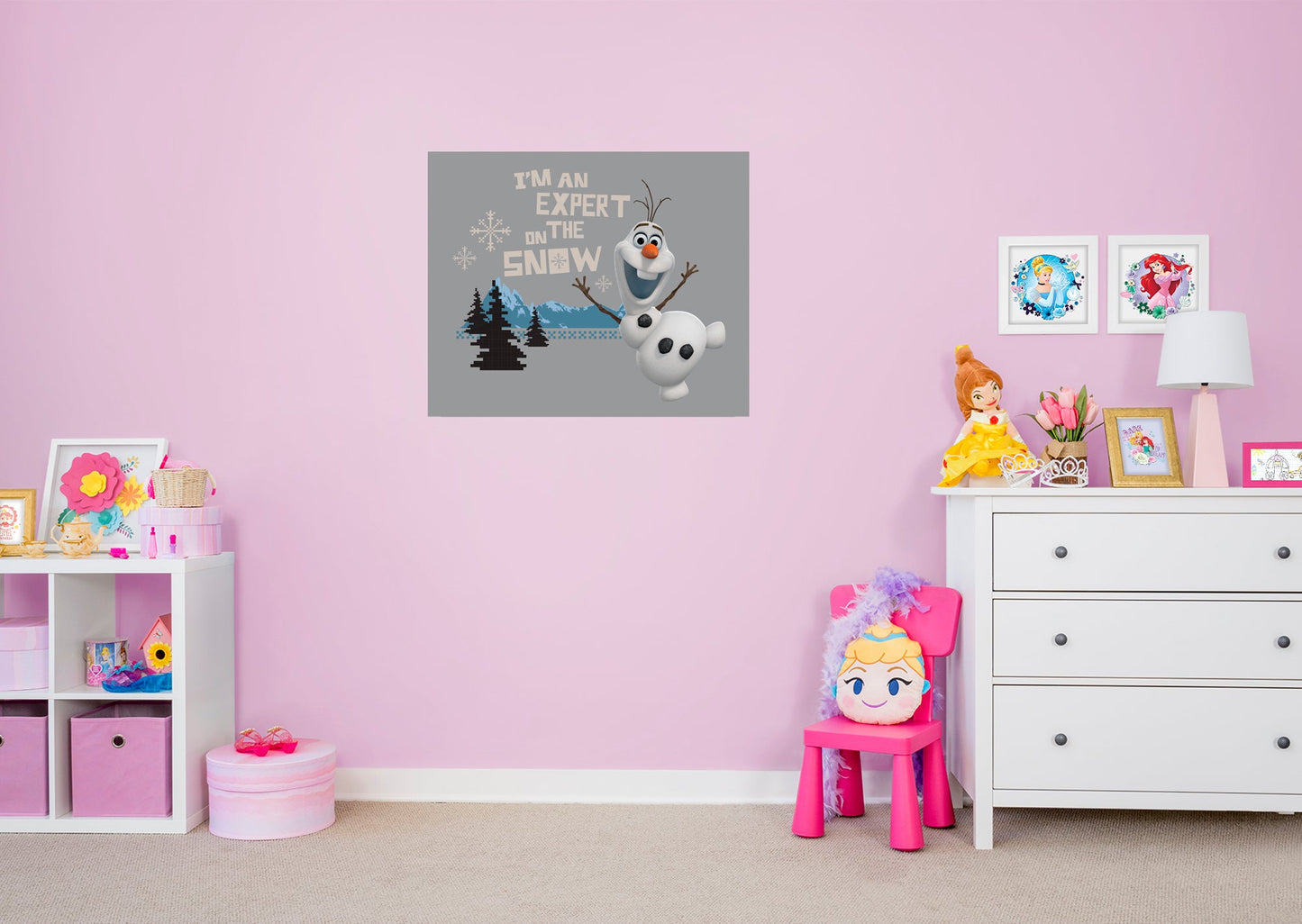 Frozen:  Expert on Snow Mural        - Officially Licensed Disney Removable     Adhesive Decal